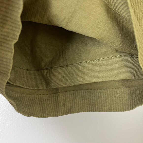 Lululemon Athletic Ebb To Street Long Sleeve Shirt Bronzed Green Women’s Size 4 - Picture 5 of 8